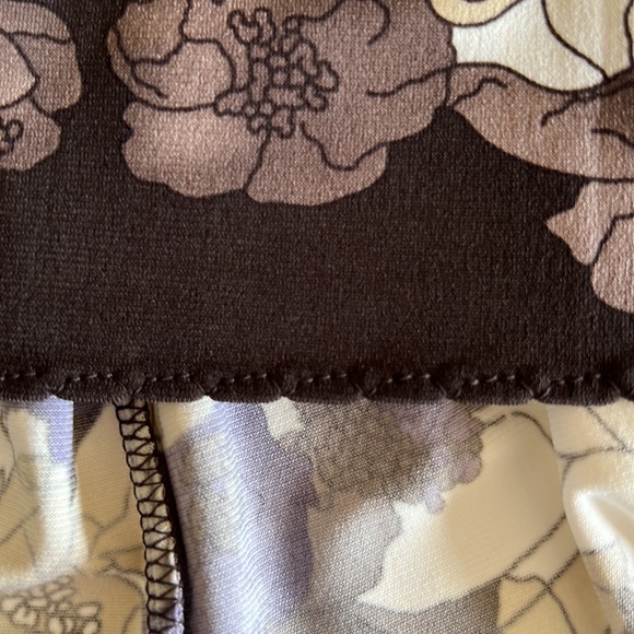 Tahari A-Line Dress Brown Cream Size M Medium NWOT - Picture 13 of 13